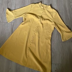 Mustard yellow dress